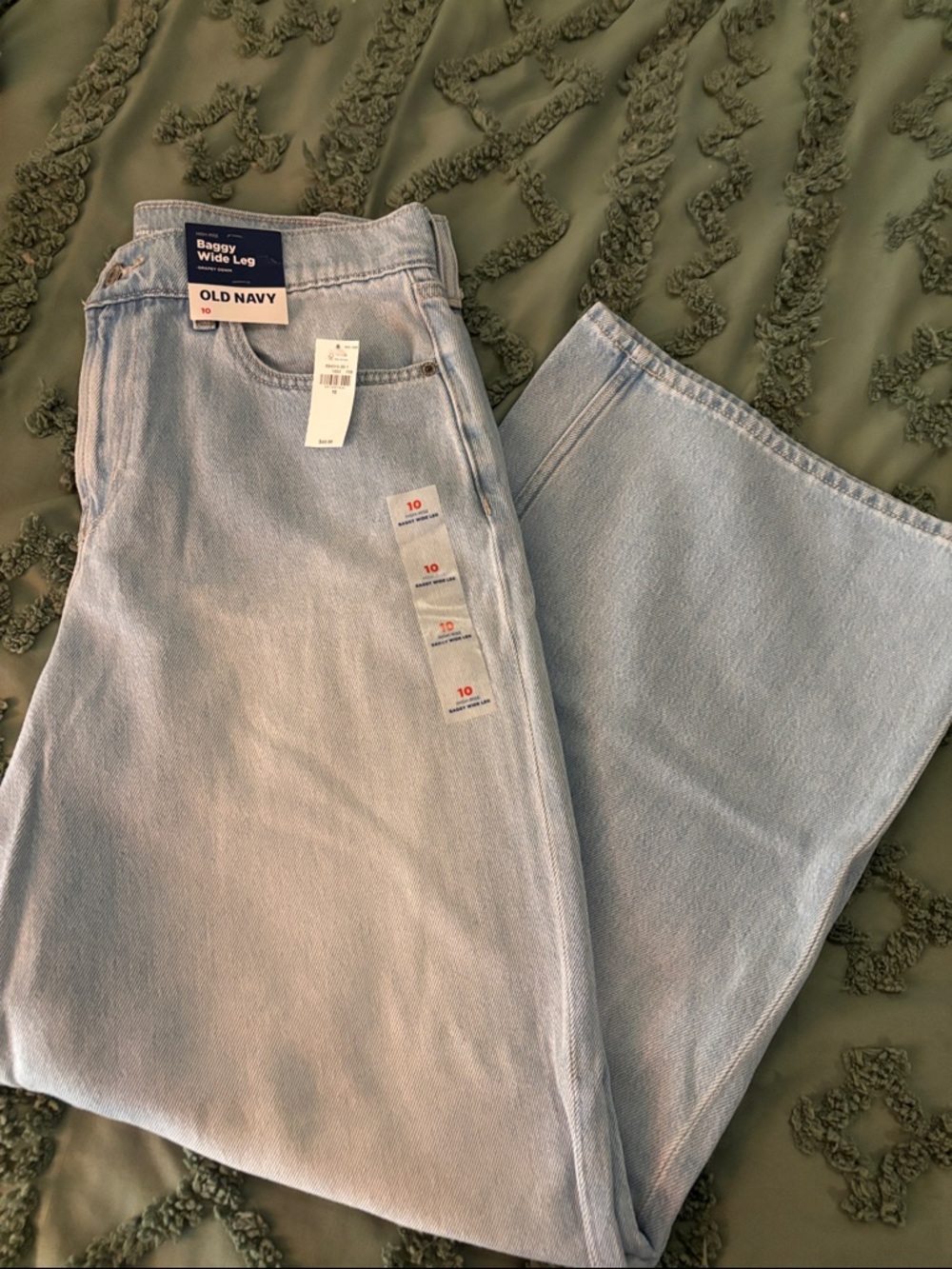 Old Navy Light Blue Baggy Wide Leg Jeans